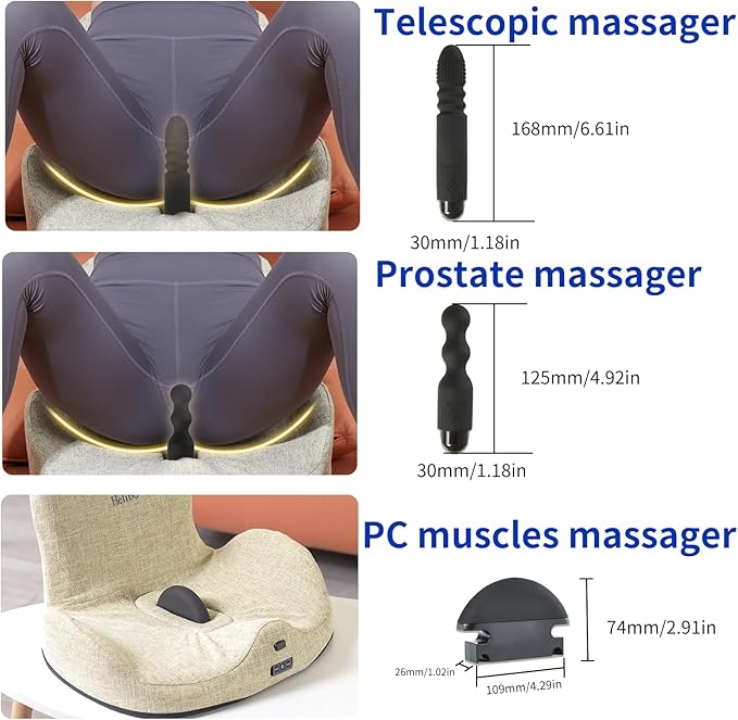Image of Helibo Multifunctional Massage Cushion Adult Sex Toys Masturbation Vibrator for Women 6 Boxes - toys
